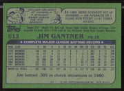 Jim Gantner Autographed 1982 Topps Card #613 Milwaukee Brewers SKU #263699