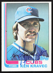 Ken Kravec Autographed 1982 Topps Card #639 Chicago Cubs SKU #263700