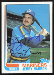 Jerry Narron Autographed 1982 Topps Card #719 Seattle Mariners SKU #263706