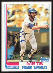 Frank Taveras Autographed 1982 Topps Card #782 New York Mets SKU #263710