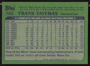 Frank Taveras Autographed 1982 Topps Card #782 New York Mets SKU #263710