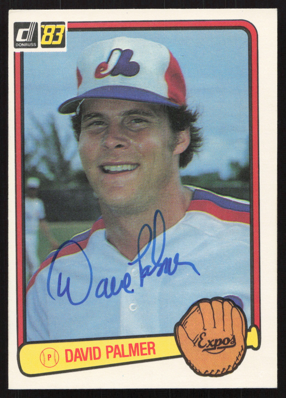 David Palmer Autographed 1983 Donruss Card #68 Montreal Expos SKU #263712