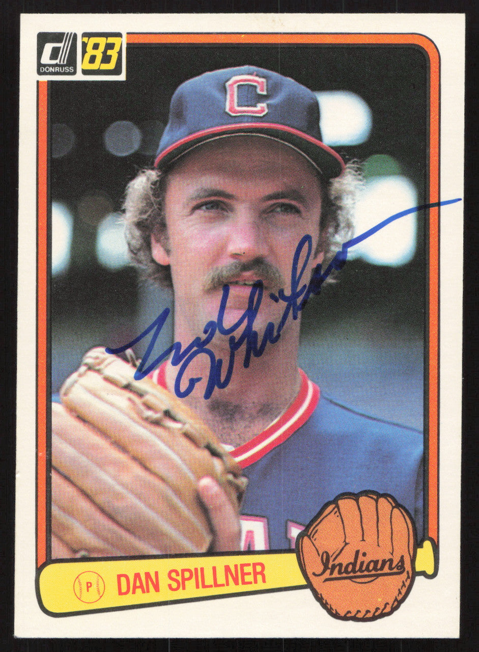 Dan Spillner Autographed 1983 Donruss Card #137 Cleveland Indians SKU #263715