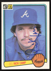 Rick Camp Autographed 1983 Donruss Card #149 Atlanta Braves SKU #263716