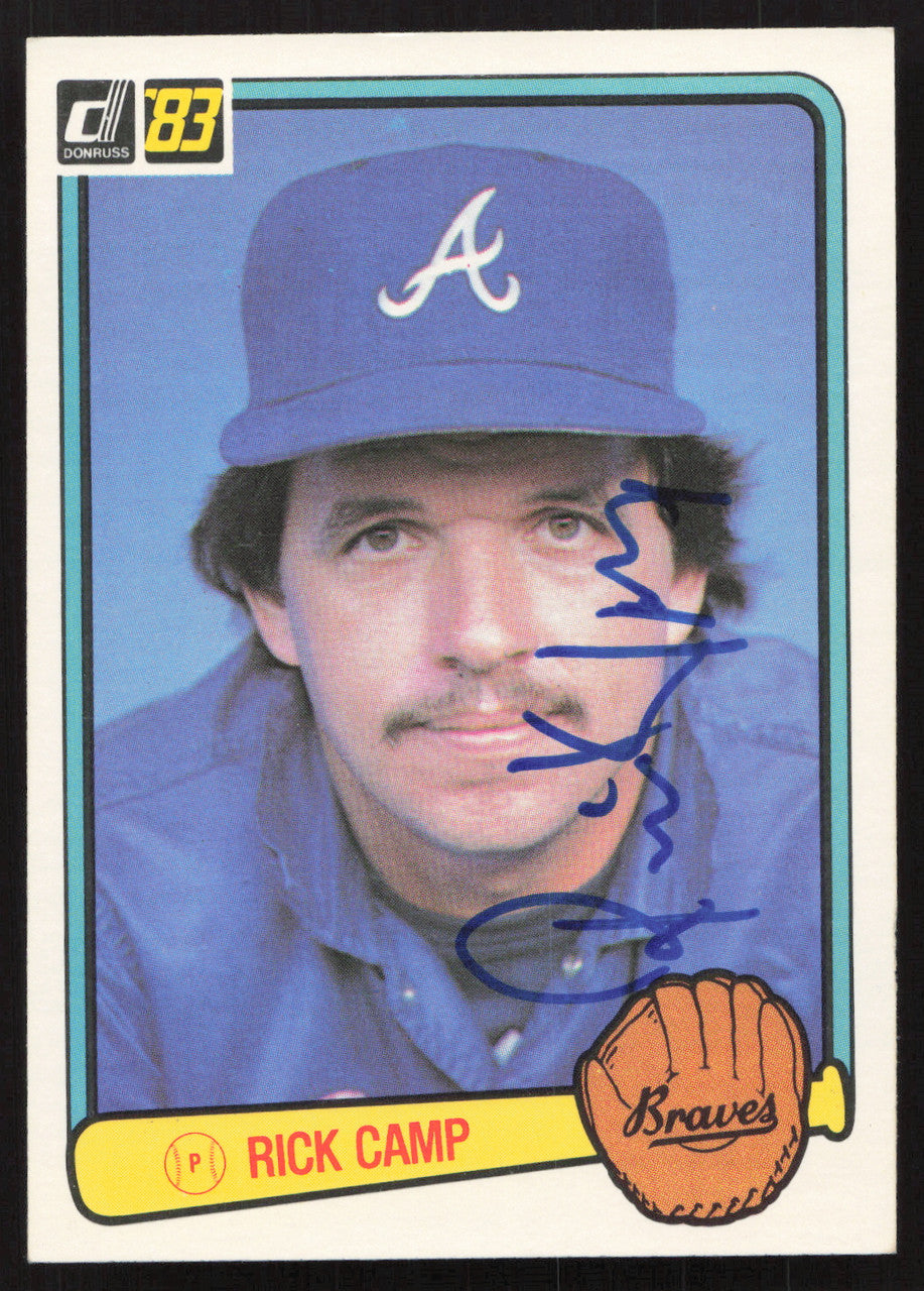 Rick Camp Autographed 1983 Donruss Card #149 Atlanta Braves SKU #263716