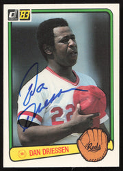 Dan Driessen Autographed 1983 Donruss Card #274 Cincinnati Reds SKU #263725