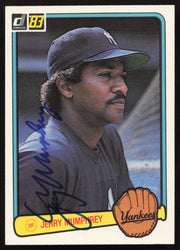 Jerry Mumphrey Autographed 1983 Donruss Card #360 New York Yankees SKU #263731