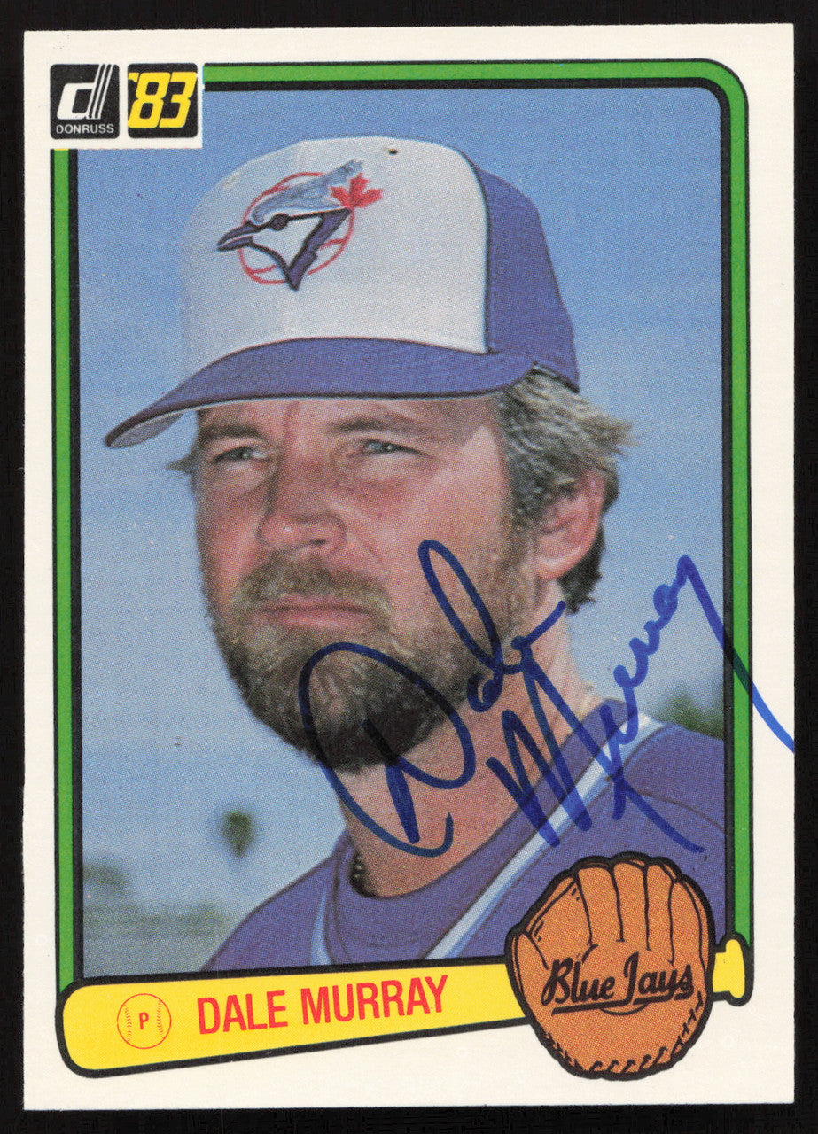 Dale Murray Autographed 1983 Donruss Card #381 Toronto Blue Jays SKU #263733