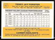 Terry Forster Autographed 1983 Donruss Card #453 Los Angeles Dodgers SKU #263741