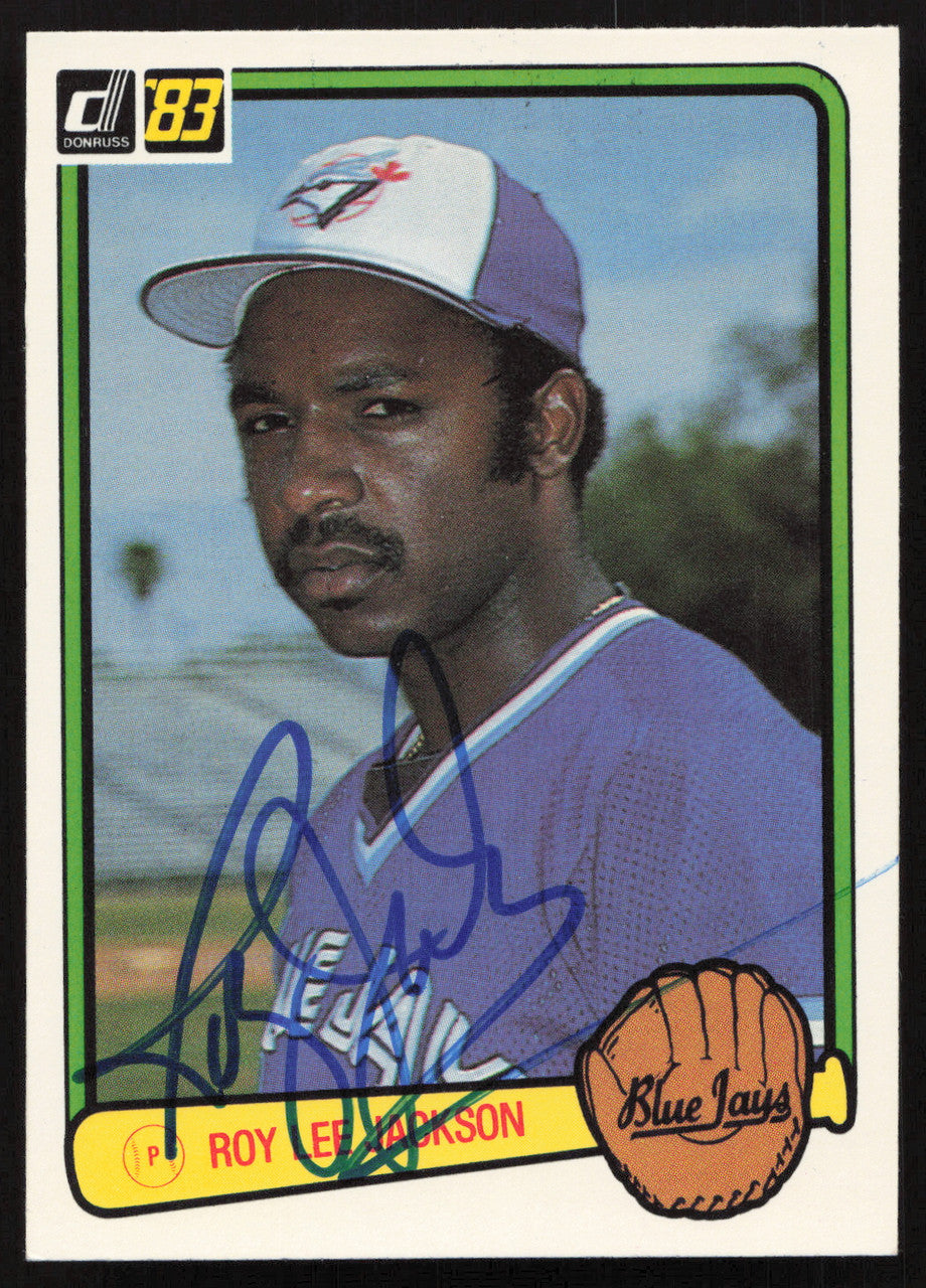 Roy Lee Jackson Autographed 1983 Donruss Card #479 Toronto Blue Jays SKU #263746