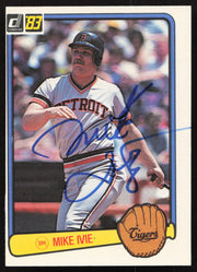 Mike Ivie Autographed 1983 Donruss Card #485 Detroit Tigers SKU #263747