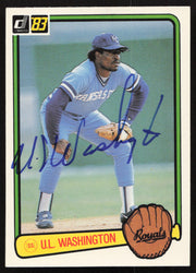 U.L. Washington Autographed 1983 Donruss Card #490 Kansas City Royals SKU #263748