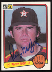 Randy Moffitt Autographed 1983 Donruss Card #545 Houston Astros SKU #263753