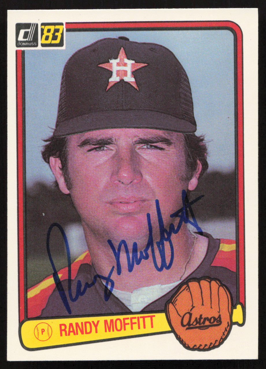 Randy Moffitt Autographed 1983 Donruss Card #545 Houston Astros SKU #263753