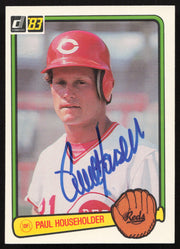 Paul Householder Autographed 1983 Donruss Card #566 Cincinnati Reds SKU #263760