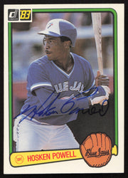Hosken Powell Autographed 1983 Donruss Card #644 Toronto Blue Jays SKU #263763