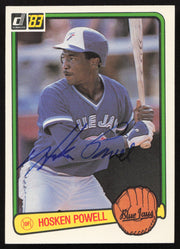 Hosken Powell Autographed 1983 Donruss Card #644 Toronto Blue Jays SKU #263764
