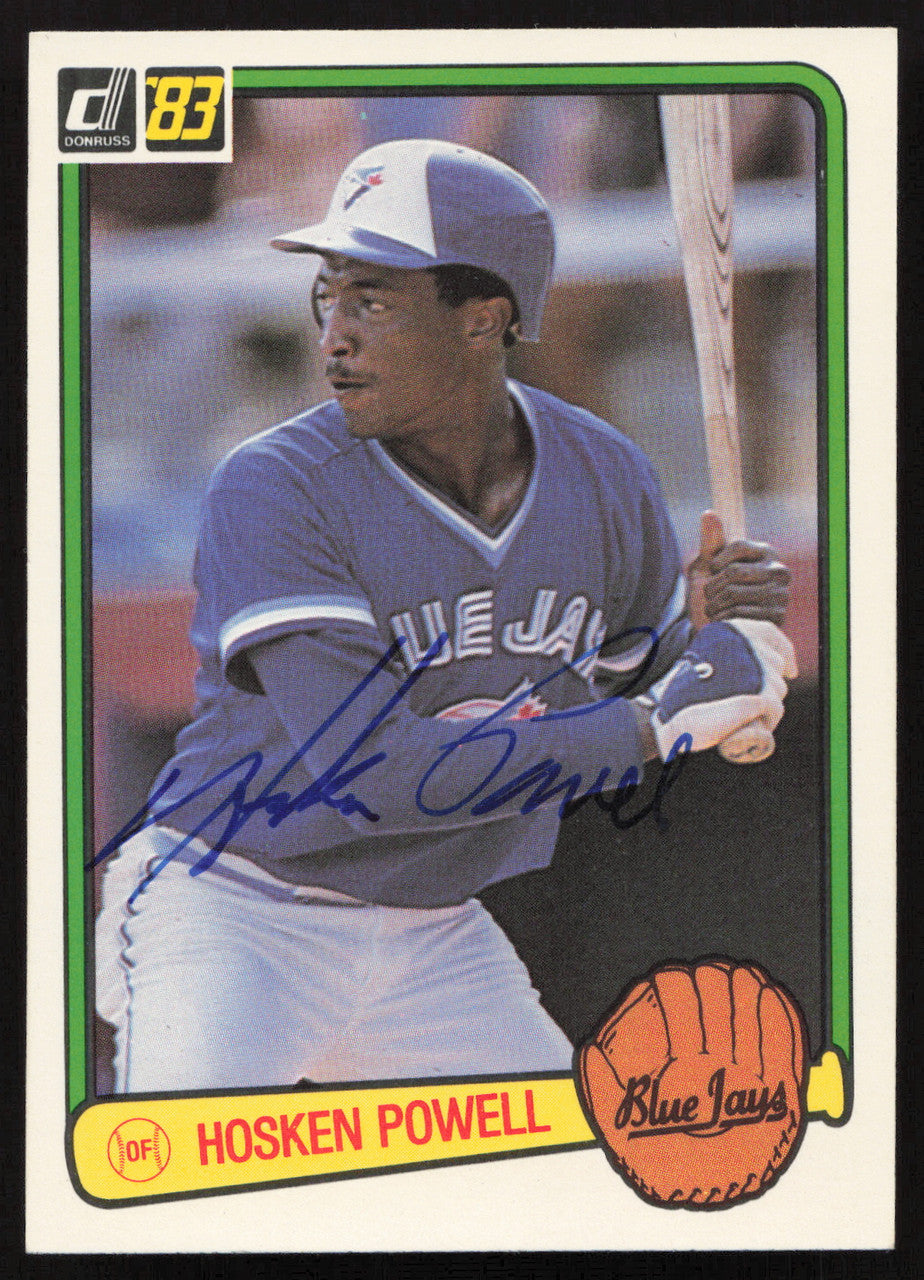 Hosken Powell Autographed 1983 Donruss Card #644 Toronto Blue Jays SKU #263764