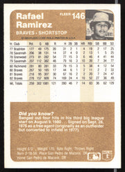 Rafael Ramirez Autographed 1983 Fleer Card #146 Atlanta Braves SKU #263775