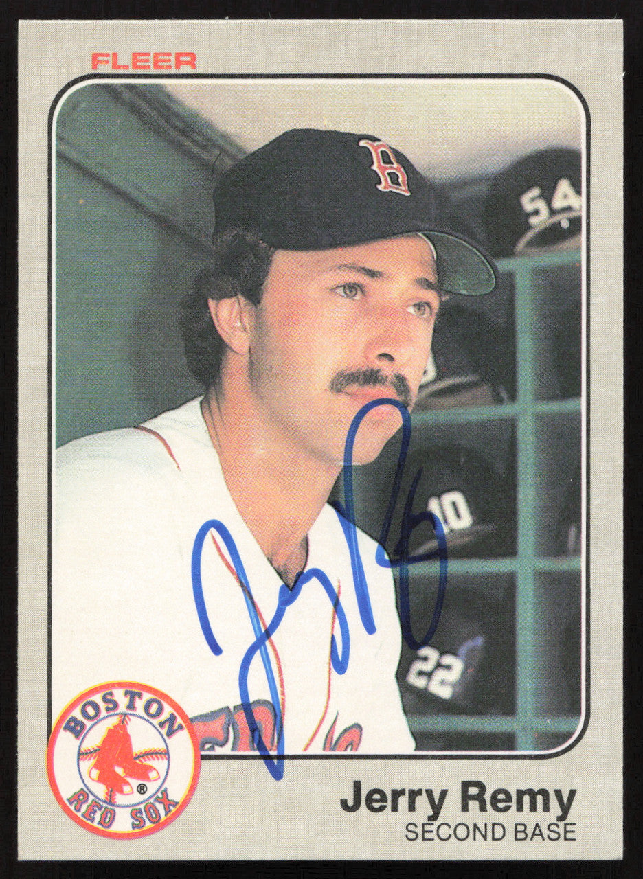 Jerry Remy Autographed 1983 Fleer Card #193 Boston Red Sox SKU #263777
