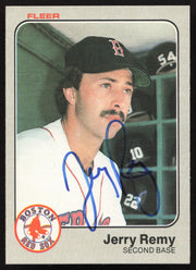 Jerry Remy Autographed 1983 Fleer Card #193 Boston Red Sox SKU #263778