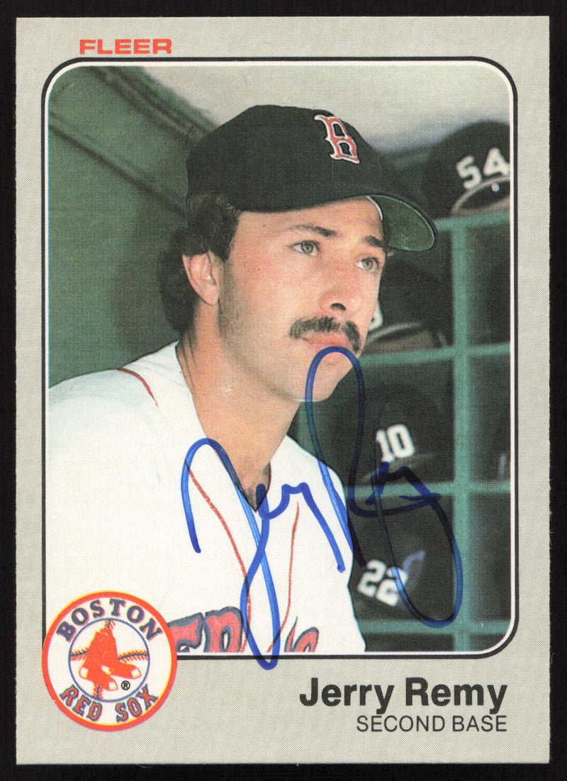 Jerry Remy Autographed 1983 Fleer Card #193 Boston Red Sox SKU #263778
