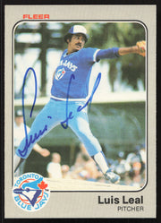 Luis Leal Autographed 1983 Fleer Card #432 Toronto Blue Jays SKU #263794