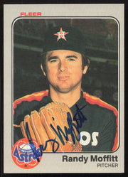 Randy Moffitt Autographed 1983 Fleer Card #456 Houston Astros SKU #263795