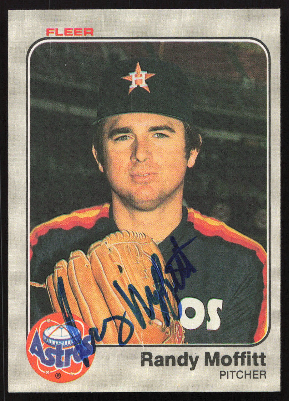 Randy Moffitt Autographed 1983 Fleer Card #456 Houston Astros SKU #263795