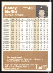 Randy Moffitt Autographed 1983 Fleer Card #456 Houston Astros SKU #263795