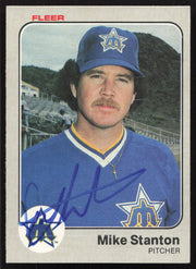 Mike Stanton Autographed 1983 Fleer Card #486 Seattle Mariners SKU #263796