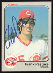 Frank Pastore Autographed 1983 Fleer Card #599 Cincinnati Reds SKU #263802