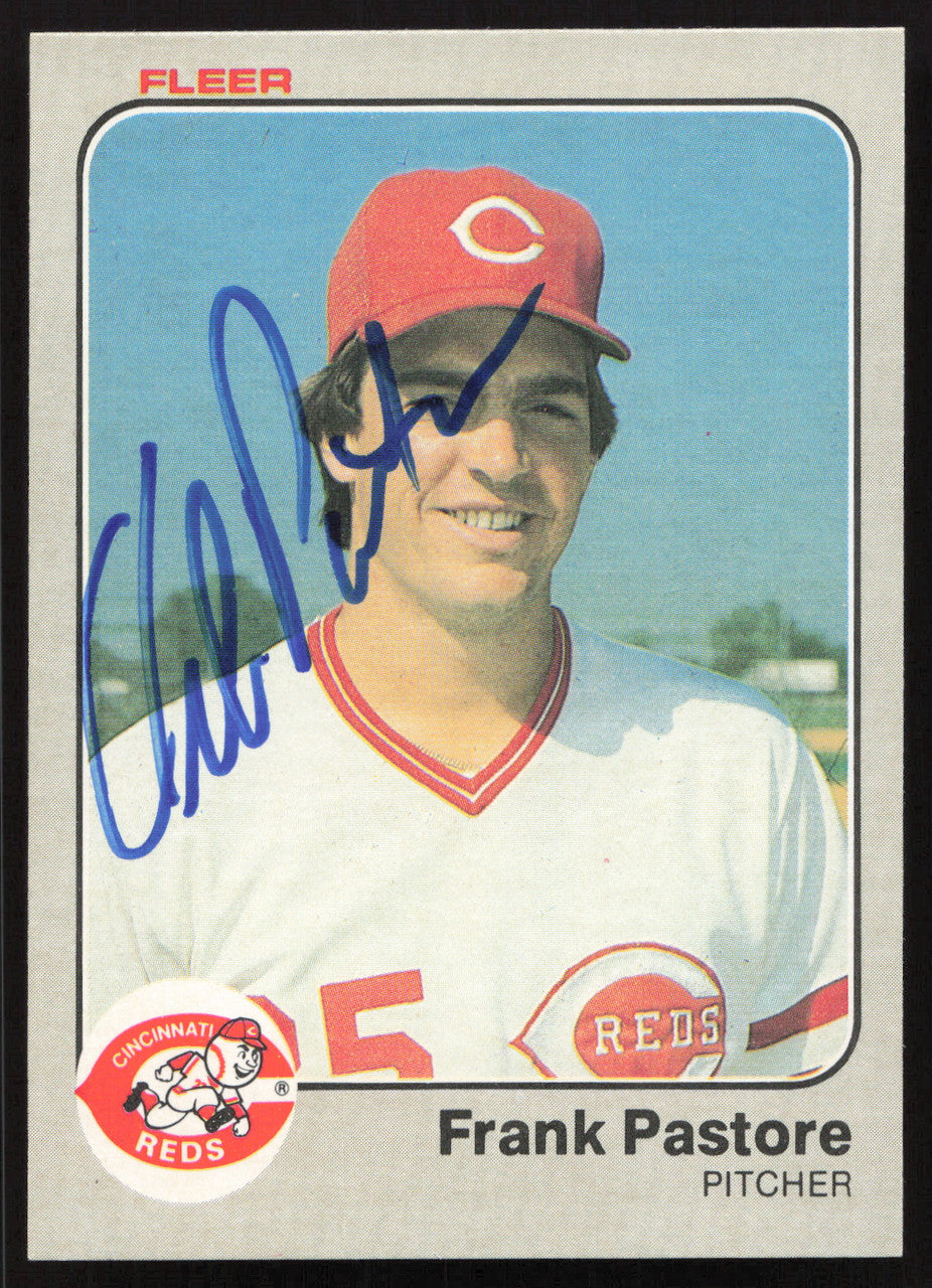 Frank Pastore Autographed 1983 Fleer Card #599 Cincinnati Reds SKU #263802