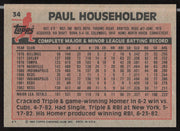 Paul Householder Autographed 1983 Topps Card #34 Cincinnati Reds SKU #263807