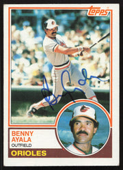 Benny Ayala Autographed 1983 Topps Card #59 Baltimore Orioles SKU #263811