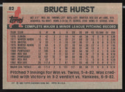 Bruce Hurst Autographed 1983 Topps Card #82 Boston Red Sox SKU #263815