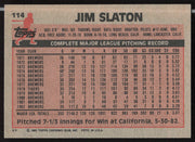 Jim Slaton Autographed 1983 Topps Card #114 Milwaukee Brewers SKU #263819