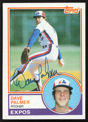 Dave Palmer Autographed 1983 Topps Card #164 Montreal Expos SKU #263823