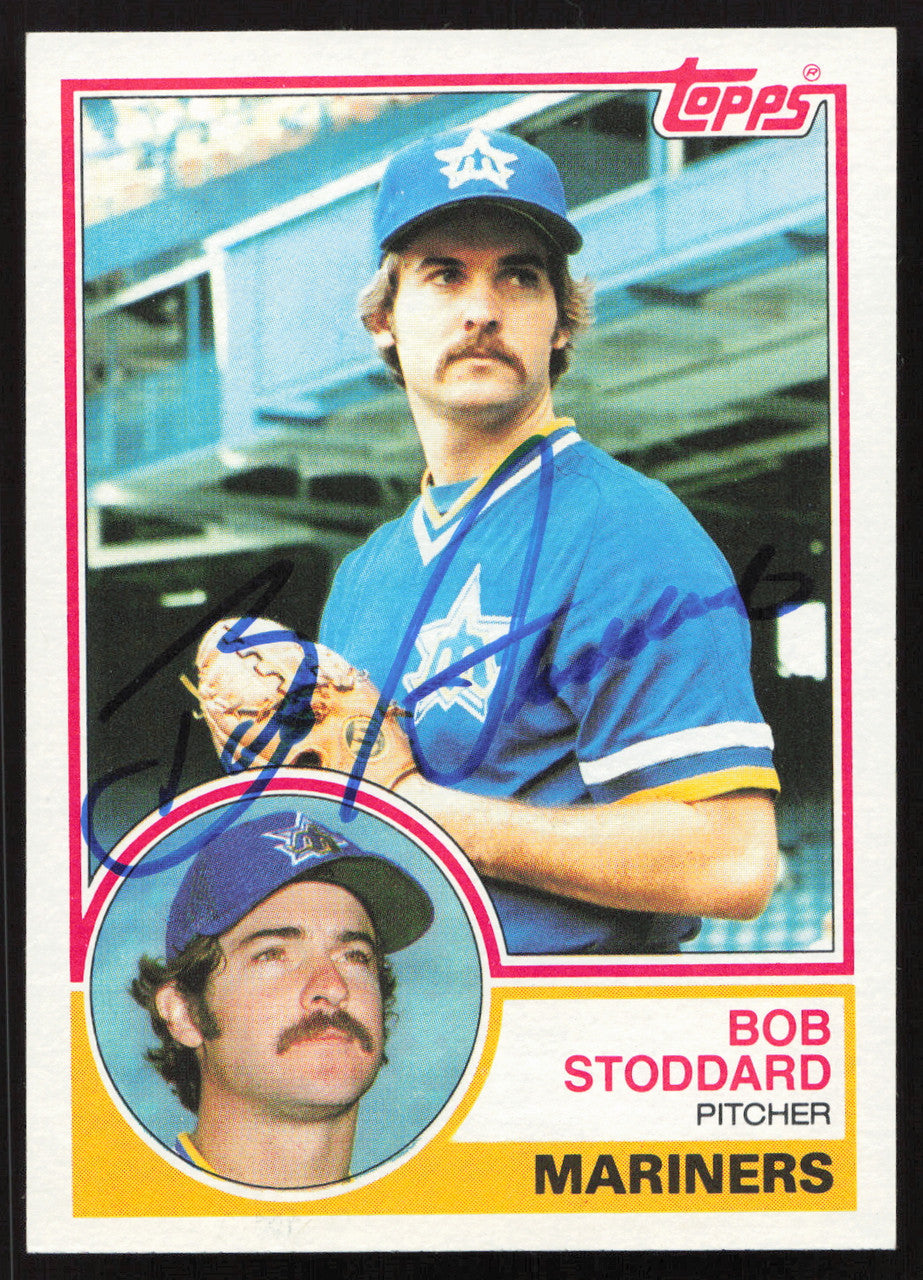 Bob Stoddard Autographed 1983 Topps Card #195 Seattle Mariners SKU #263825