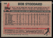 Bob Stoddard Autographed 1983 Topps Card #195 Seattle Mariners SKU #263825