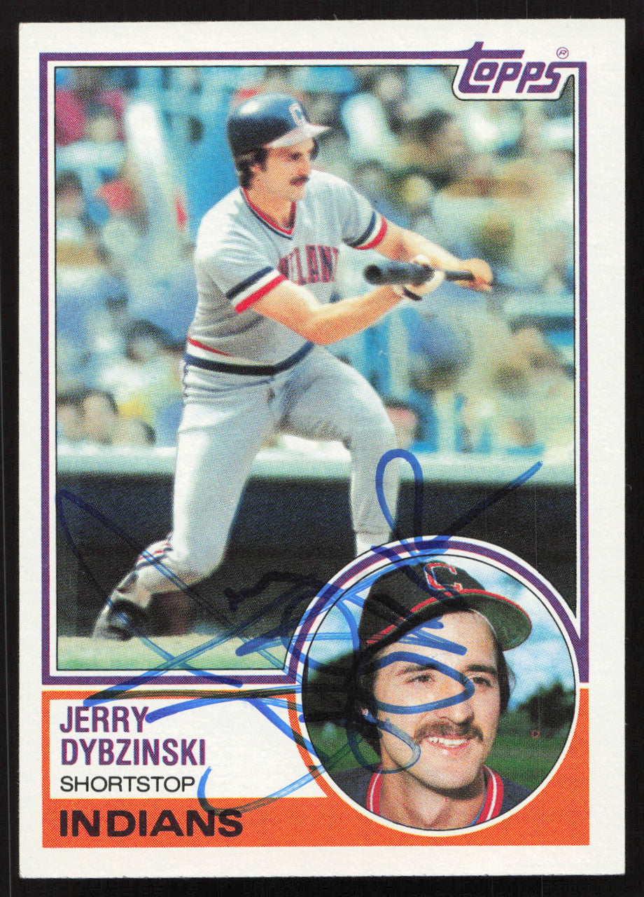 Jerry Dybzinski Autographed 1983 Topps Card #289 Cleveland Indians SKU #263831