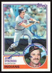Jerry Dybzinski Autographed 1983 Topps Card #289 Cleveland Indians SKU #263832