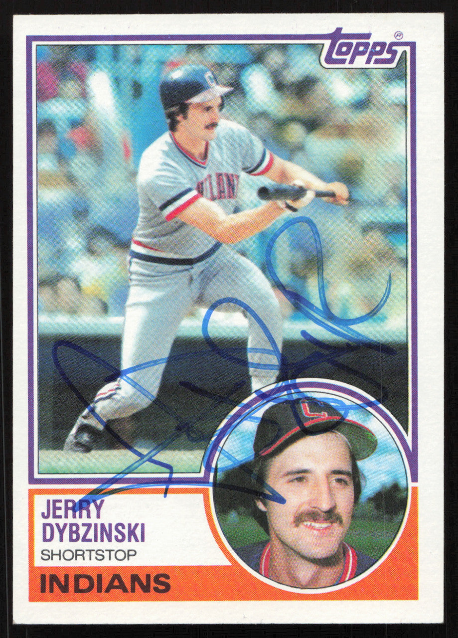 Jerry Dybzinski Autographed 1983 Topps Card #289 Cleveland Indians SKU #263832