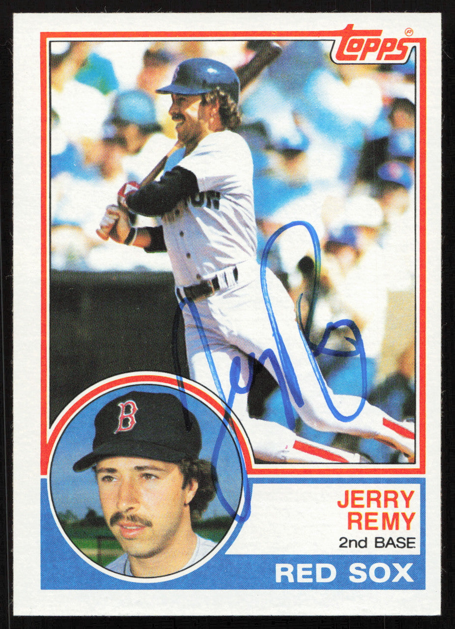 Jerry Remy Autographed 1983 Topps Card #295 Boston Red Sox SKU #263833