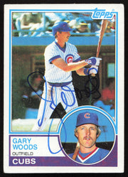 Gary Woods Autographed 1983 Topps Card #356 Chicago Cubs SKU #263842