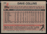 Dave Collins Autographed 1983 Topps Card #359 New York Yankees SKU #263843