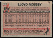 Lloyd Moseby Autographed 1983 Topps Card #452 Toronto Blue Jays SKU #263850