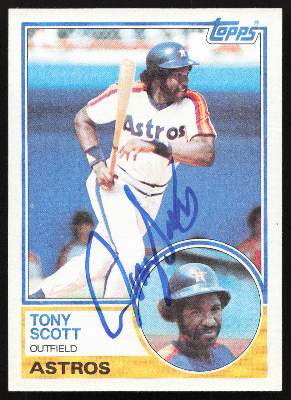 Tony Scott Autographed 1983 Topps Card #507 Houston Astros SKU #263853