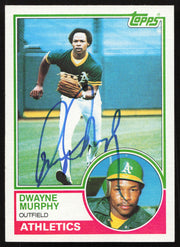 Dwayne Murphy Autographed 1983 Topps Card #598 Oakland A's SKU #263860