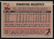 Dwayne Murphy Autographed 1983 Topps Card #598 Oakland A's SKU #263860